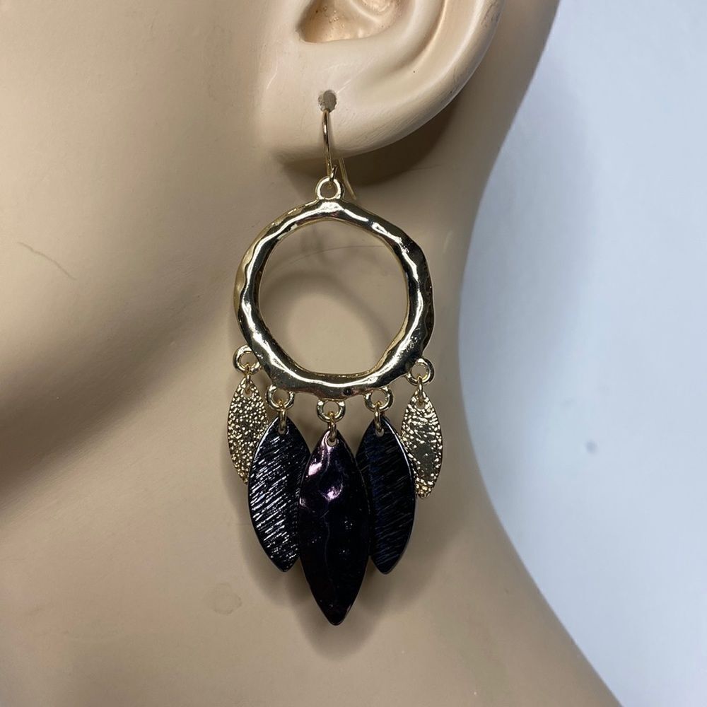 Dream Catcher Metal Earrings - Picture 3 of 5